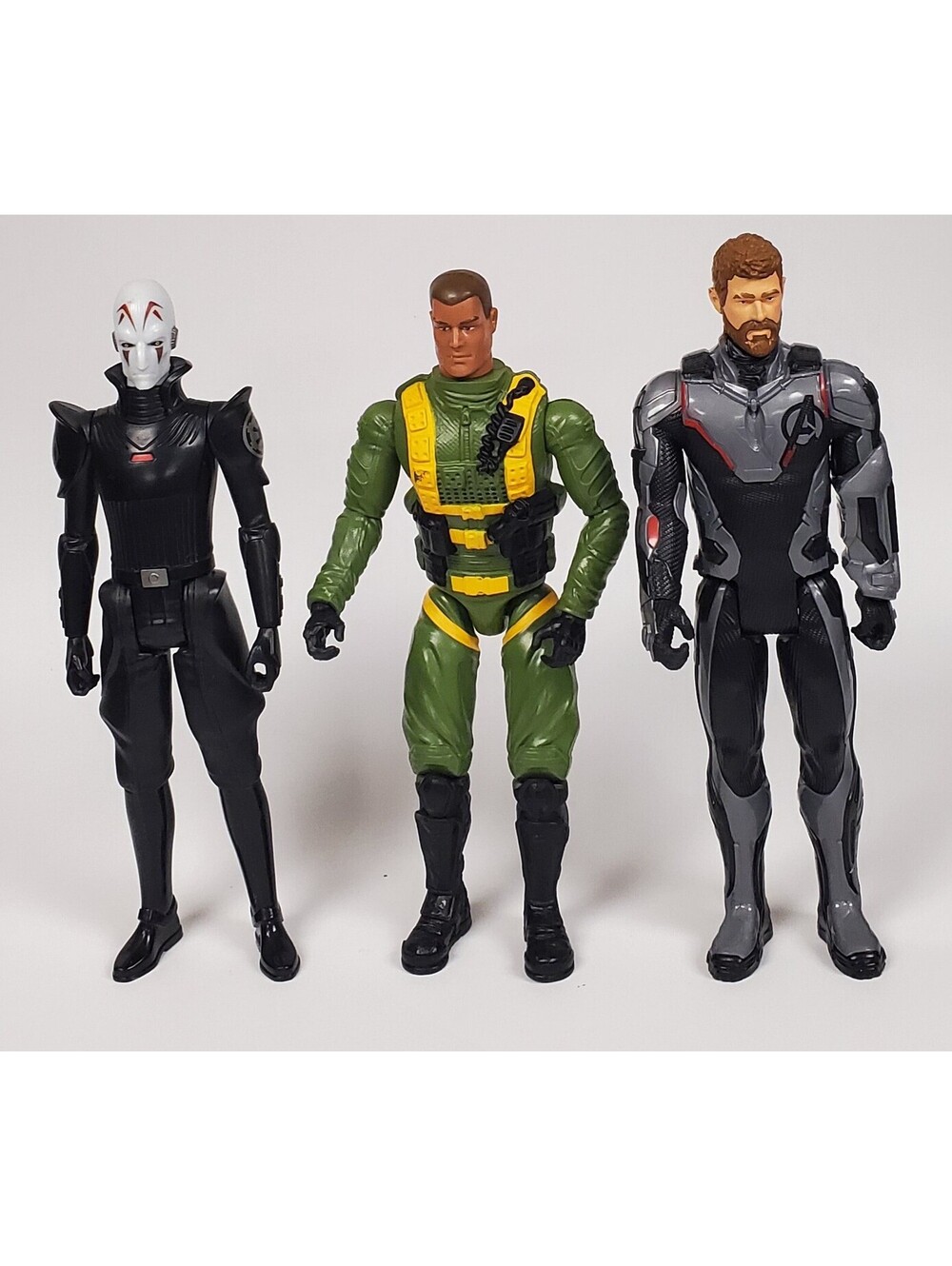 Set of 3 Hasbro Action Figures 10-12" / Star Wars and Avengers Characters VG